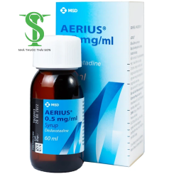 SIRO TRỊ VIÊM MŨI DỊ ỨNG, NGỨA NỔI MỀ ĐAY  0,5 MG/ML CHAI 60 ML