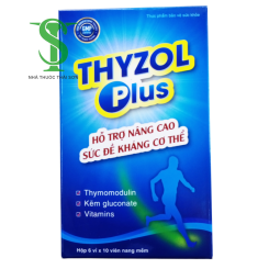 Hỗ trợ nâng cao sức đề kháng cơ thể Thyzol Plus hộp 6 vỉ x 10 viên