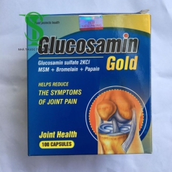 Hỗ trợ tái tạo và phục hồi sụn khớp GLUCOSAMIN GOLD. Hộp 100 viên