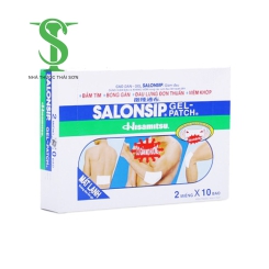 CAO DÁN GIẢM ĐAU SALONSHIP GEL-PATCH HỘP 10 BAO X 2 MIẾNG