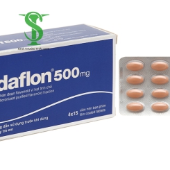 THUỐC TRỊ TRĨ SUY GIÃN TĨNH MẠCH DAFLON 500 MG HỘP 60 VIÊN