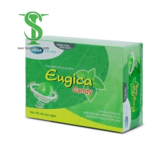 KẸO NGẬM BẠC HÀ LÀM DỊU CƠN HO EUGICA. Hộp 100 viên
