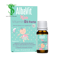 NƯỚC BỔ SUNG VITAMIN D3 DẠNG NHỎ GIỌT CHO BÉ. ALBAVIT KIDS VITAMIN D3 FORTE.
