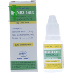 Thuốc nhỏ mũi Rhinex 0.05% chai 15ml 