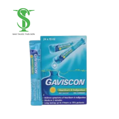 Thuốc trị loét dạ dày, tá tràng Gaviscon hộp 24 gói x 10ml