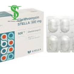 THUỐC KHÁNG SINH CLARYTHROMYCIN 500 STELLA H/28 V