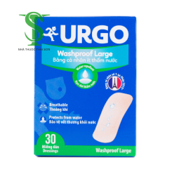 URGO WASHPROOF – BĂNG CÁ NHÂN ÍT THẤM NƯỚC 