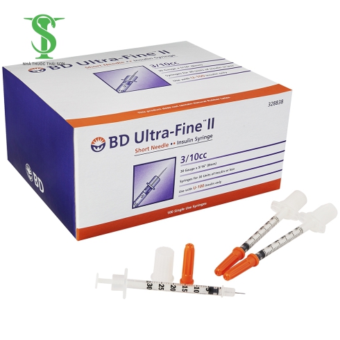 BƠM TIÊM TIỂU ĐƯỜNG BD ULTRA-FINE II  0,3 ML .H/100 CÁI
