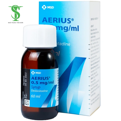 SIRO TRỊ VIÊM MŨI DỊ ỨNG, NGỨA NỔI MỀ ĐAY  0,5 MG/ML CHAI 60 ML
