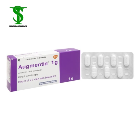 THUỐC KHÁNG SINH AUGMENTIN 1G HỘP 14 VIÊN