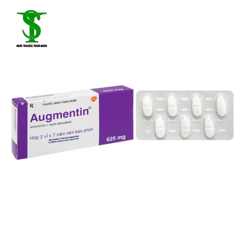 THUỐC KHÁNG SINH AUGMENTIN 625 MG HỘP 14 VIÊN