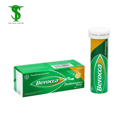 Viên sủi bổ sung vitamin tổng hợp Berocca Performance Mango tuýp 10 viên