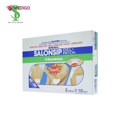 CAO DÁN GIẢM ĐAU SALONPAS H X 5 HỘP X 40 MIẾNG