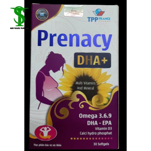 THỰC PHẨM BỔ SUNG CHO MẸ BẦU PRENACY DHA+. Chai 30 viên