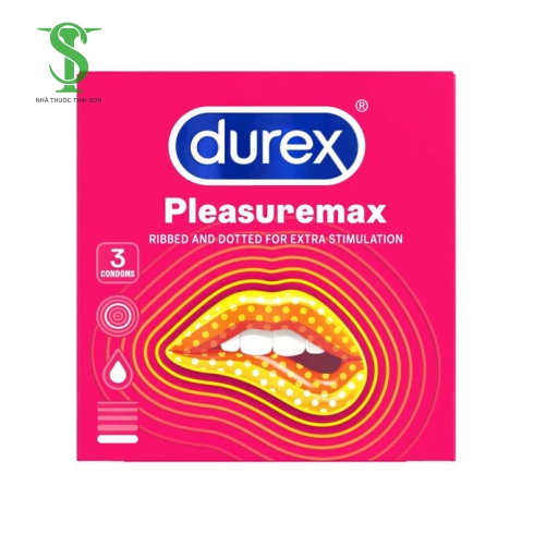 BCS DUREX PLEASUREMAX SIZE LỚN 56MM GÂN VÀ ĐIỂM NỔI 3S