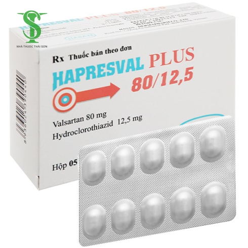 THUỐC TIM MẠCH HAPRESVAL PLUS 80/12,5   HỘP 10 VỈ X 10 VIÊN