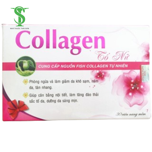 VIÊN UỐNG COLLAGEN TỐ NỮ. Hộp 30 viên