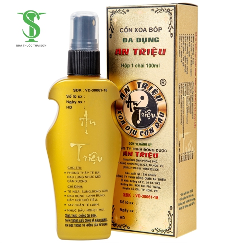 CỒN XOA BÓP ĐA DỤNG AN TRIỆU H 1 CHAI X 100 ML