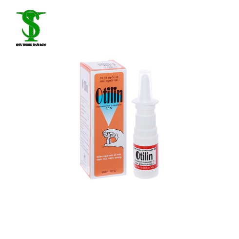 THUỐC TRỊ NGHẸT MŨI NGƯỜI LỚN DẠNG XỊT  OTILLIN 0,1% C/15 ML