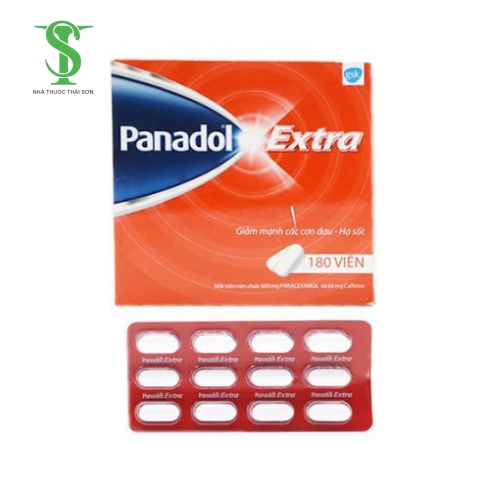 Thuốc giảm đau, hạ sốt Panadol Extra hộp 180 viên