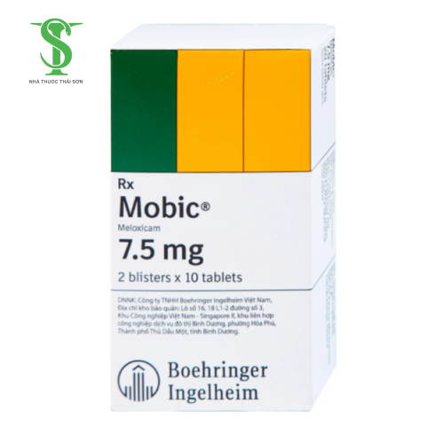 THUỐC GIẢM ĐAU KHÁNG VIÊM MOBIC 7,5 MG HỘP 2 VỈ X 10 VIÊN