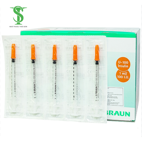 BƠM TIÊM TIỂU ĐƯỜNG OMNICAN 100 (ĐẦU CAM) 1ML/100 IU BRAUN.H/100 CÁI