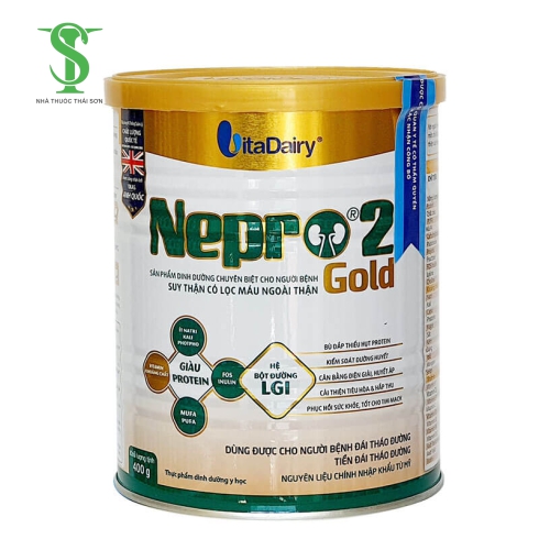 SỮA BỘT NEPRO 2 GOLD. Sản phẩm dinh dưỡng chuyên biệt cho người bệnh suy thận có lọc máu ngoài
