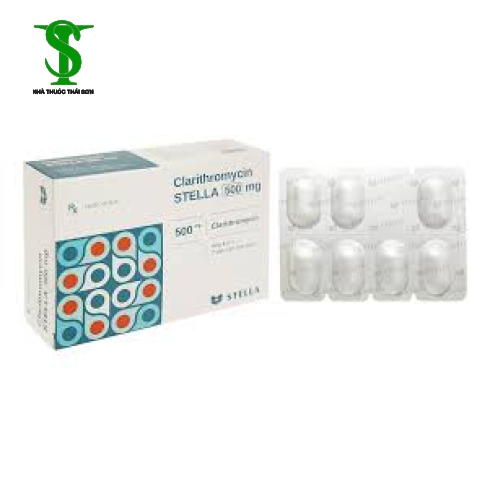 THUỐC KHÁNG SINH CLARYTHROMYCIN 500 STELLA H/28 V