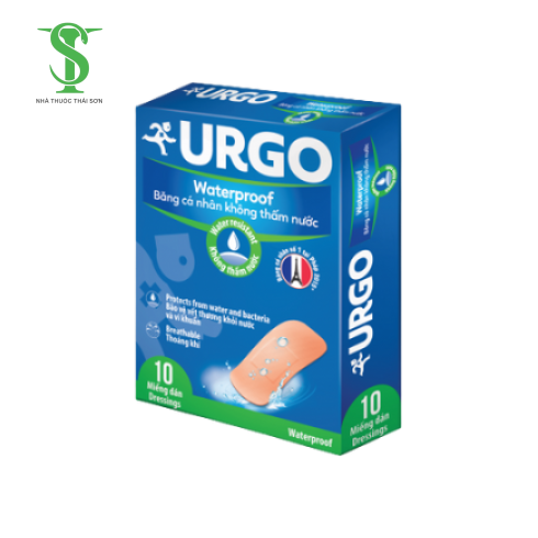 URGO WATERPROOF – BĂNG CÁ NHÂN KHÔNG THẤM NƯỚC